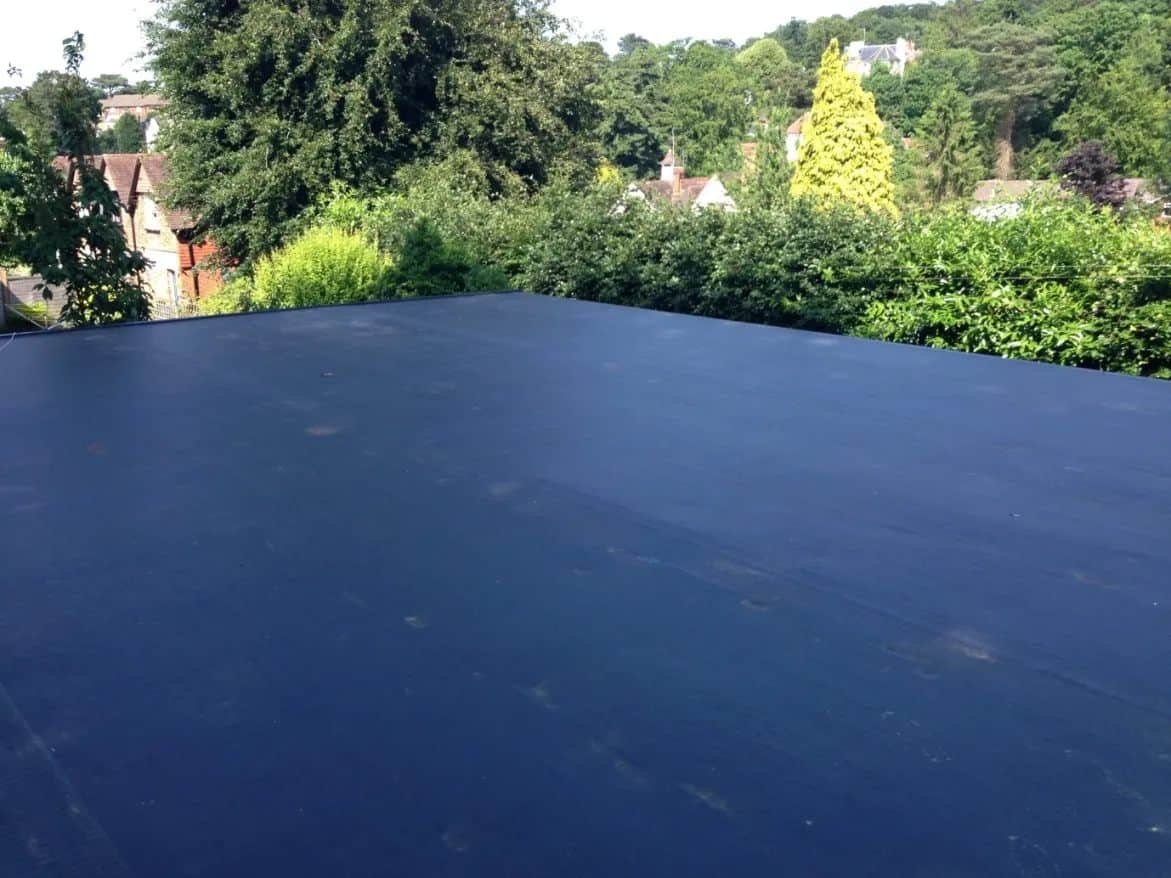 Completed flat roof project