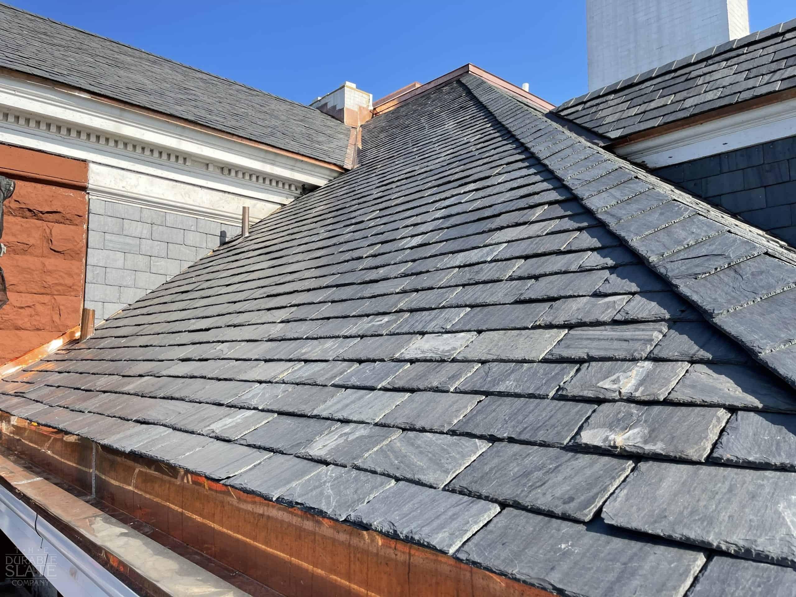Traditional slate pitched roof
