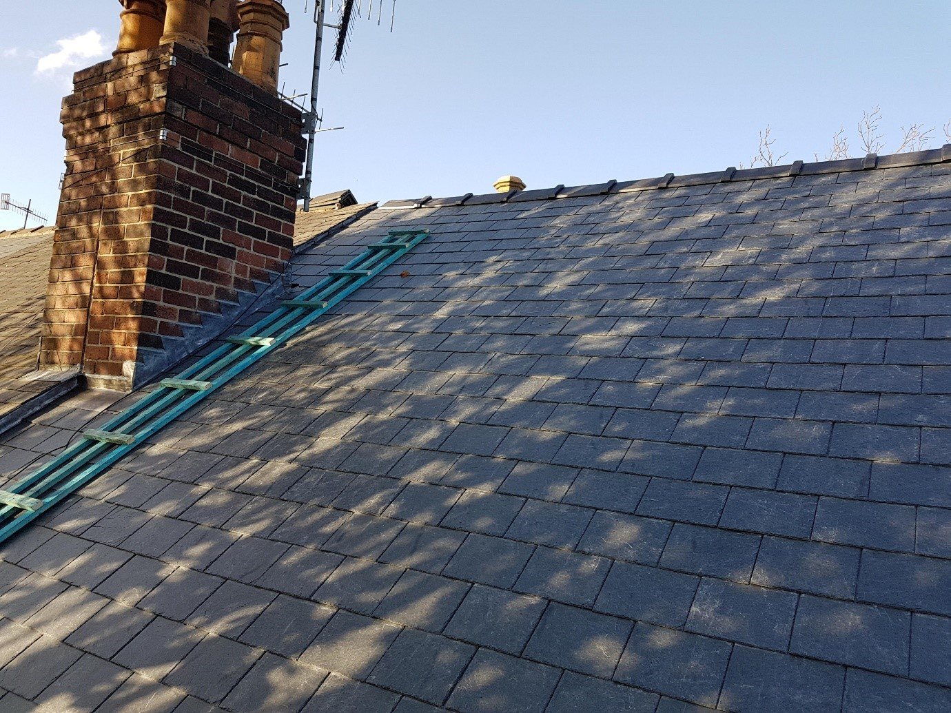 Pitched roof tile work